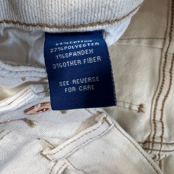 liT Kylie High Rise Curvy Skinny Ankle Jeans Womens Tan/Cream 6 Frayed Hem Work - Picture 6 of 12